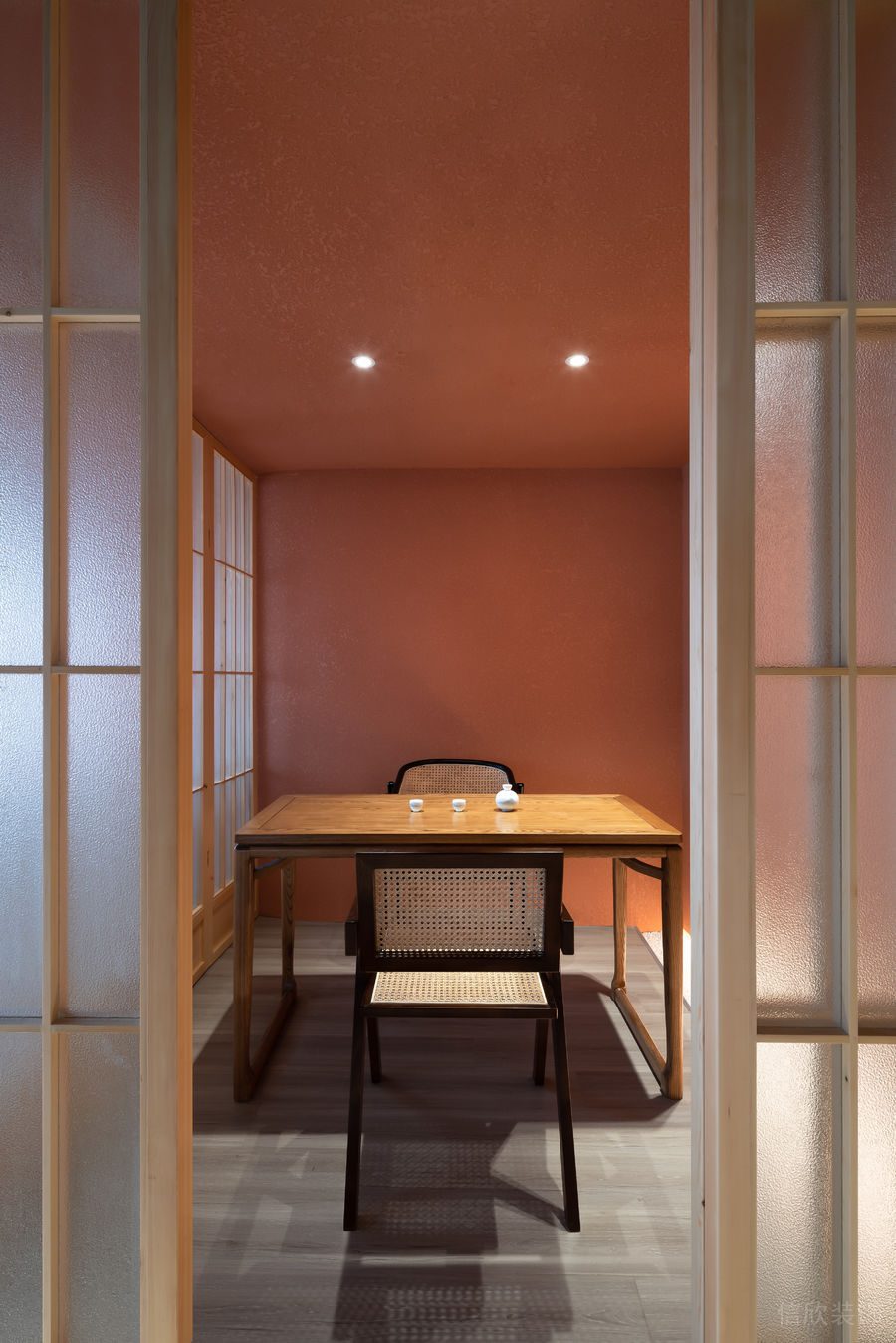 深圳寶安中洲華府暖色調(diào)極簡風(fēng)格茶館裝修案例雙人包廂 深圳寶安中洲華府暖色調(diào)極簡風(fēng)格茶館裝修案例雙人包廂