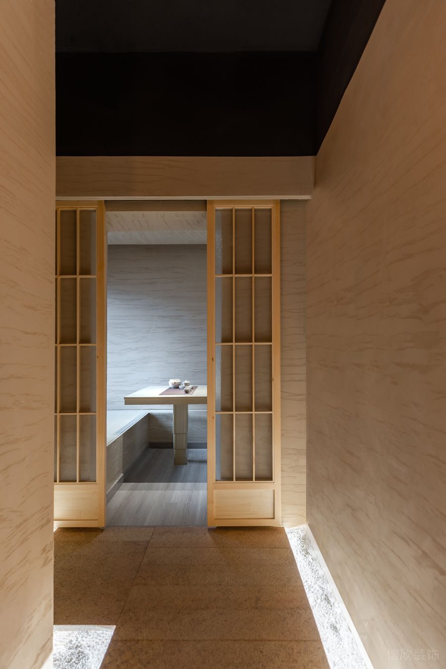 深圳寶安中洲華府暖色調(diào)極簡風(fēng)格茶館裝修案例榻榻米包廂 深圳寶安中洲華府暖色調(diào)極簡風(fēng)格茶館裝修案例榻榻米包廂