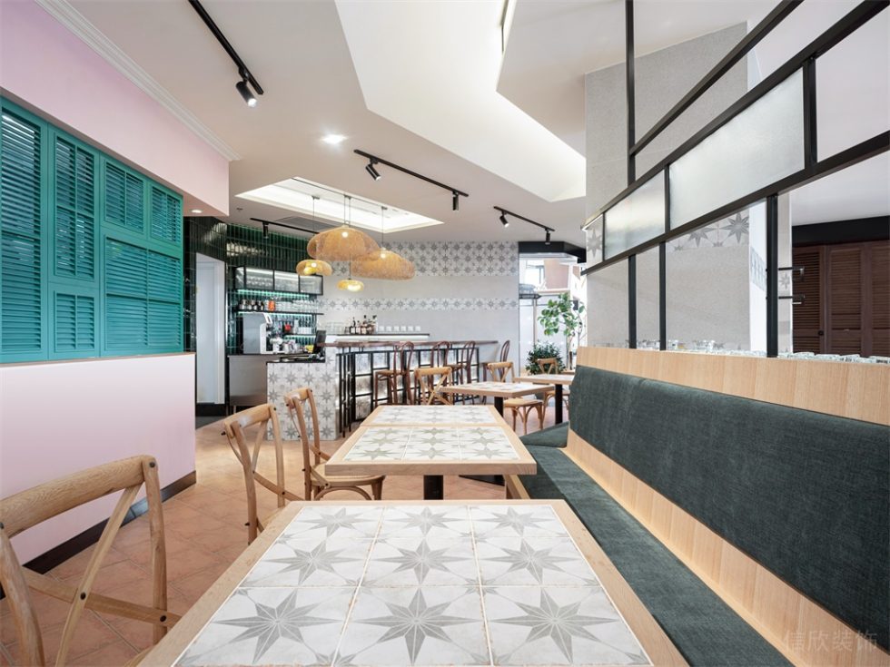 深圳福田京地大廈東南亞風格越南菜餐廳裝修案例藝術拼花瓷磚餐臺 深圳福田京地大廈東南亞風格越南菜餐廳裝修案例藝術拼花瓷磚餐臺