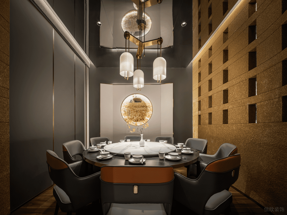 深圳龍崗海航城輕奢新中式客家菜餐廳裝修案例包廂 深圳龍崗海航城輕奢新中式客家菜餐廳裝修案例包廂