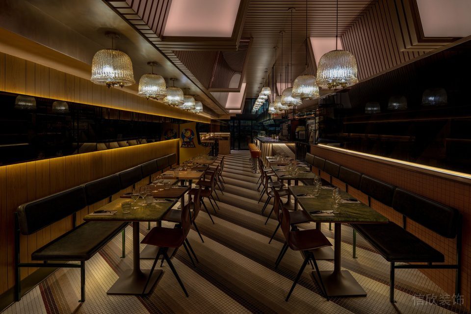 深圳龍華蘋果園美式工業(yè)風(fēng)披薩店裝修案例用餐大廳