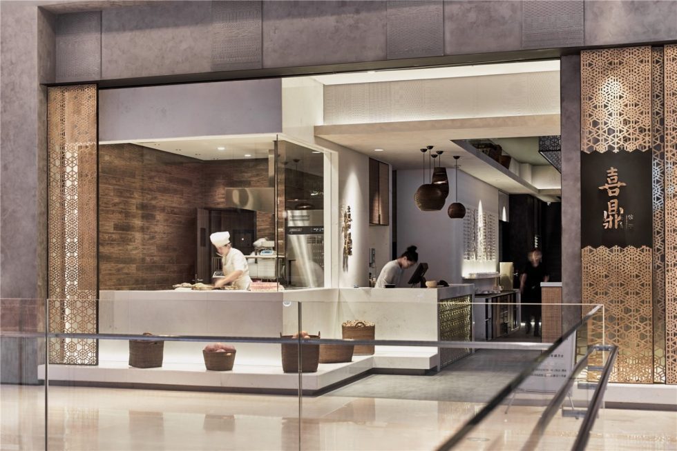 深圳龍華壹成中心現代新中式風格餃子館裝修案例櫥窗 深圳龍華壹成中心現代新中式風格餃子館裝修案例櫥窗