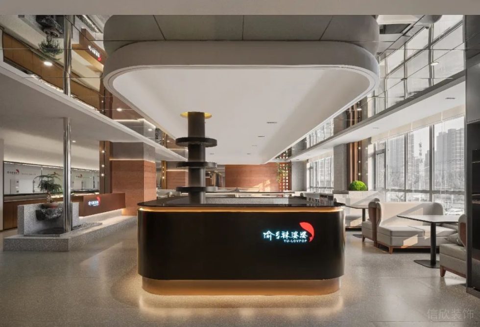 深圳南山海昌大廈現代風格川菜館裝修案例前臺 深圳南山海昌大廈現代風格川菜館裝修案例前臺