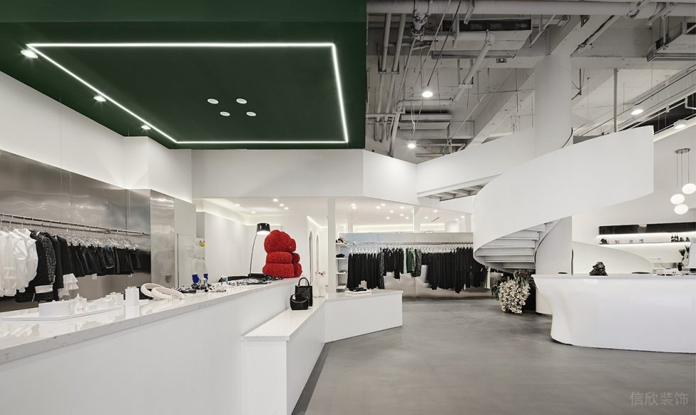 深圳市南山區(qū)南頭現(xiàn)代風rain & Snow.hby買手店裝修設計前臺