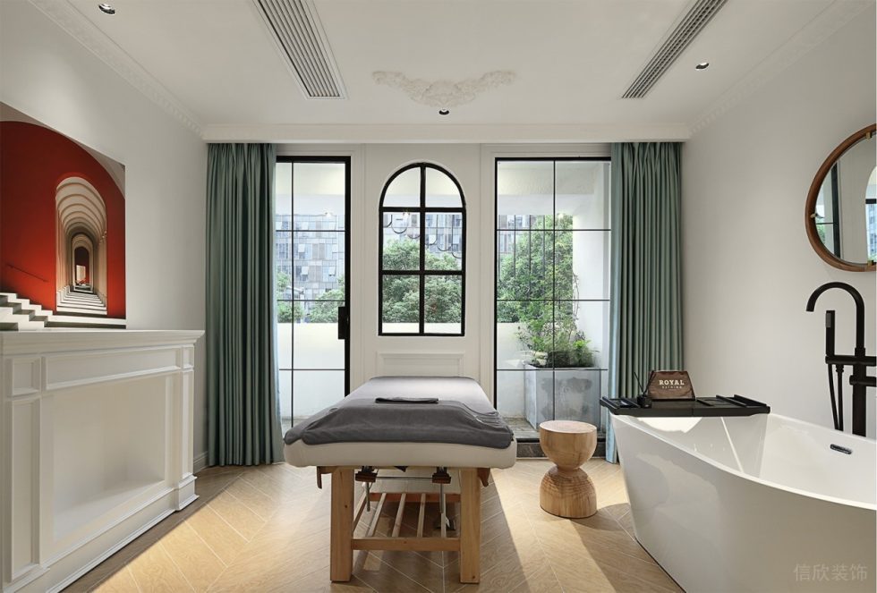 深圳市南山區(qū)南油現(xiàn)代風(fēng)服裝店裝修設(shè)計美容間