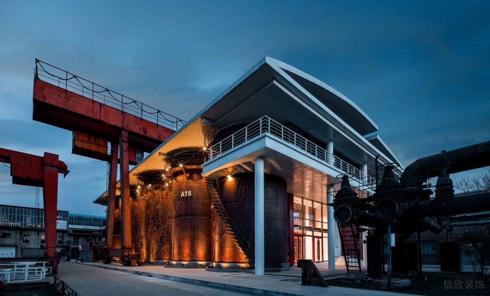 深圳市南山中心城現(xiàn)代風(fēng)“老廠房”751時尚買手店裝修設(shè)計外立面2