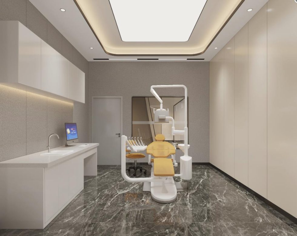 深圳福田新洲大廈華冠口腔牙科診所裝修設(shè)計全景圖普通診室 深圳福田新洲大廈華冠口腔牙科診所裝修設(shè)計全景圖普通診室