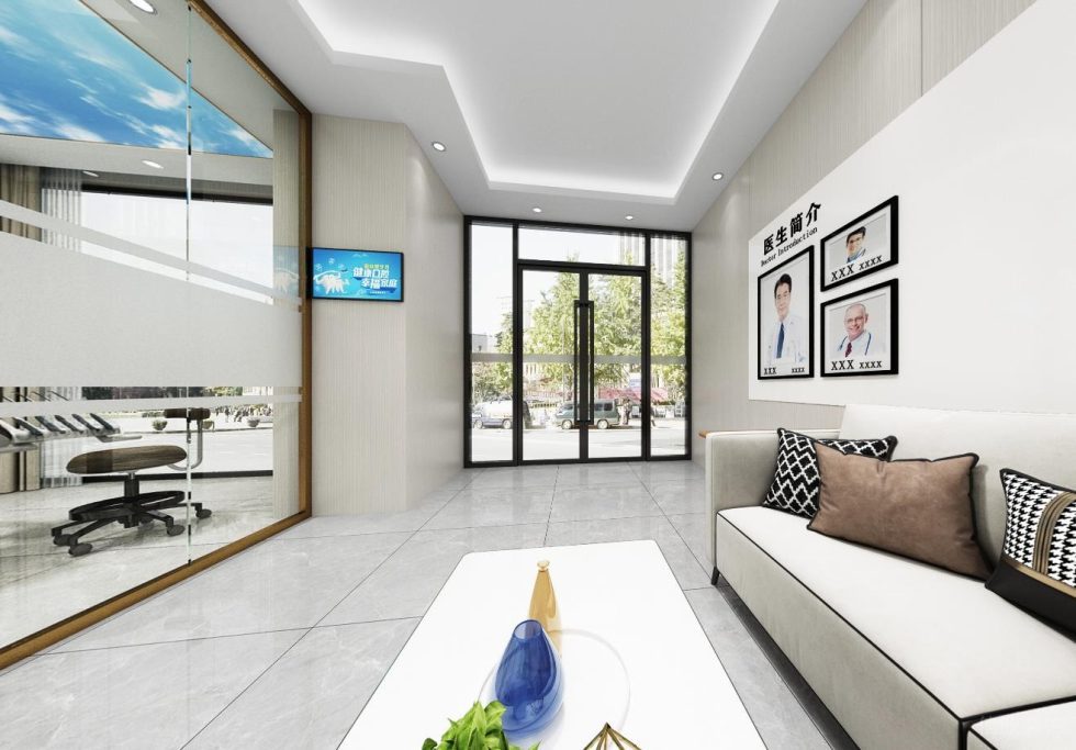 深圳南山科技園訊美科技廣場諾德口腔牙科診所設計裝修入戶大門 深圳南山科技園訊美科技廣場諾德口腔牙科診所設計裝修入戶大門