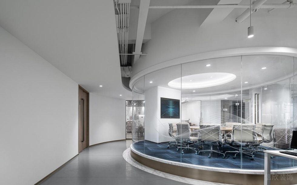 深圳龍華展滔科技大廈1600平方米現代科技風辦公室裝修案例會議室 深圳龍華展滔科技大廈1600平方米現代科技風辦公室裝修案例會議室