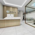 深圳南山科技園訊美科技廣場諾德口腔牙科診所設計裝修門診大廳形象墻裝修設計圖