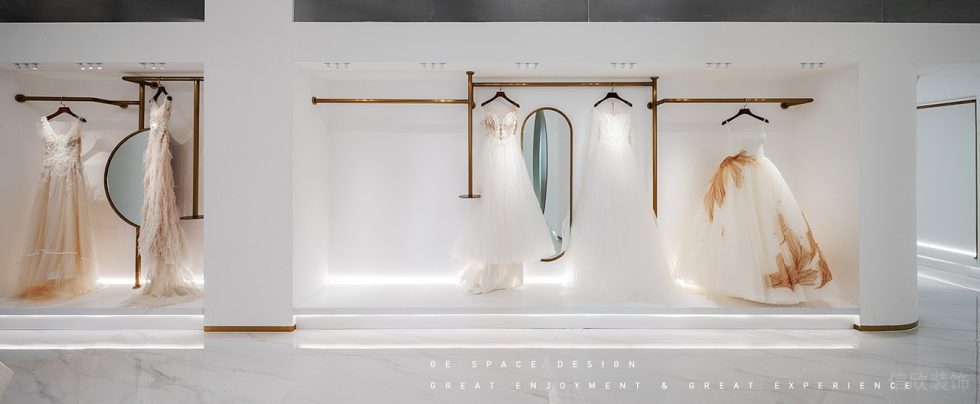 深圳市寶安區(qū)福永現(xiàn)代風國際婚紗一品cg店裝修設(shè)計壁櫥