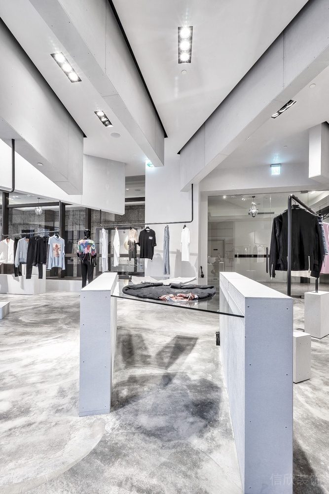 深圳市寶安區西鄉巨星御用品牌 Christian Dada 臺灣首間旗艦店中島臺玻璃 深圳市寶安區西鄉巨星御用品牌 Christian Dada 臺灣首間旗艦店裝修中島臺玻璃設計效果圖