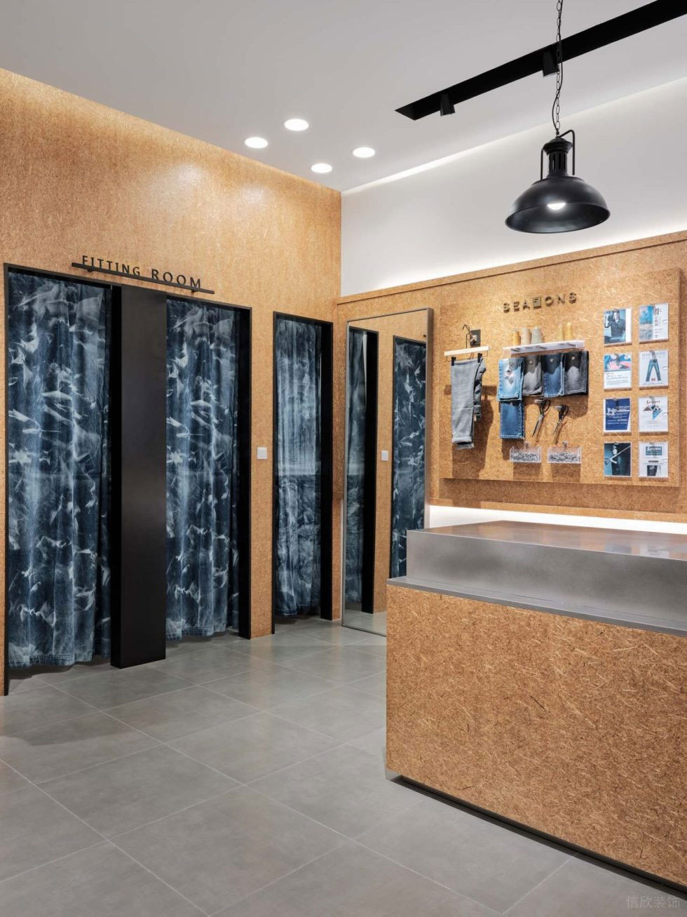 深圳市龍崗區(qū)坪地現(xiàn)代風(fēng)潮牌四季牛仔店鋪試衣間 深圳市龍崗區(qū)坪地現(xiàn)代風(fēng)潮牌四季牛仔店鋪試衣間