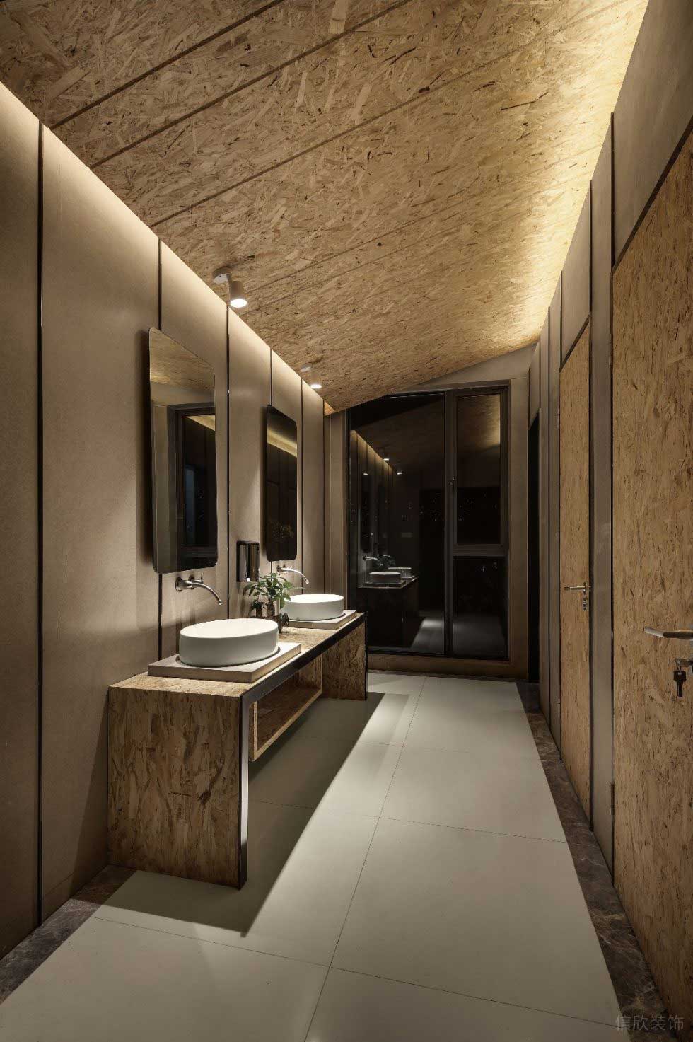 深圳龍崗泉森紅木棉創(chuàng)意園600平方米工業(yè)主義原木風辦公室裝修案例洗手間 深圳龍崗泉森紅木棉創(chuàng)意園600平方米工業(yè)主義原木風辦公室裝修案例洗手間