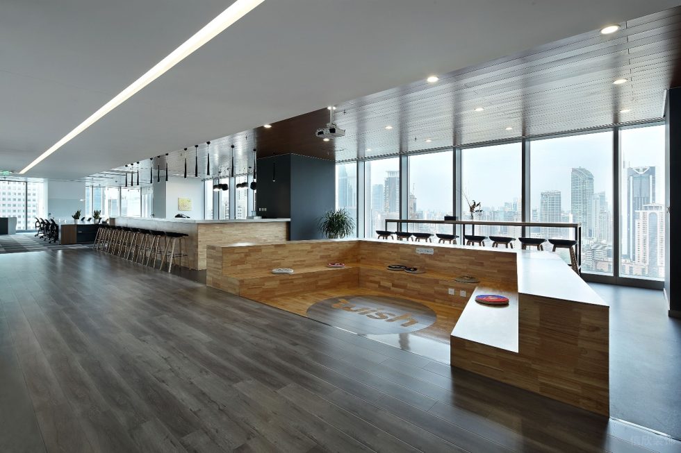 深圳龍華融創智匯大廈2600平方米簡約主義時尚風辦公室裝修案例休閑廳階梯式休息區 深圳龍華融創智匯大廈2600平方米簡約主義時尚風辦公室裝修案例休閑廳階梯式休息區