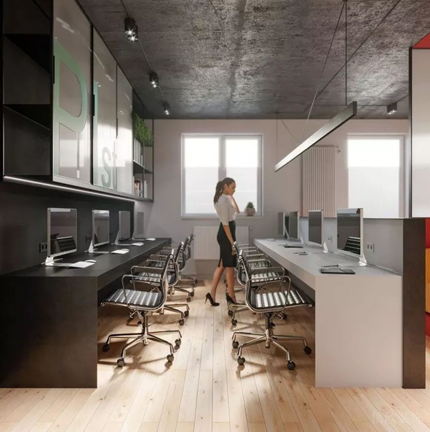 深圳羅湖中民時代廣場150平方米多彩簡約風(fēng)辦公室裝修案例辦公區(qū) 深圳羅湖中民時代廣場150平方米多彩簡約風(fēng)辦公室裝修案例辦公區(qū)