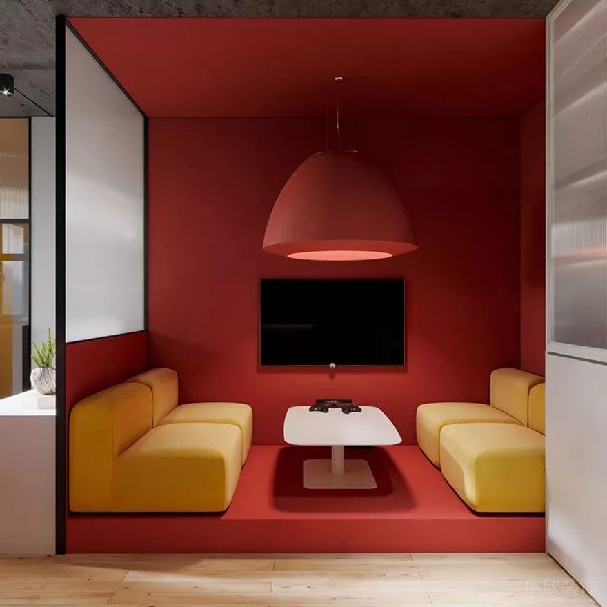 深圳羅湖中民時代廣場150平方米多彩簡約風(fēng)辦公室裝修案例洽談區(qū) 深圳羅湖中民時代廣場150平方米多彩簡約風(fēng)辦公室裝修案例洽談區(qū)