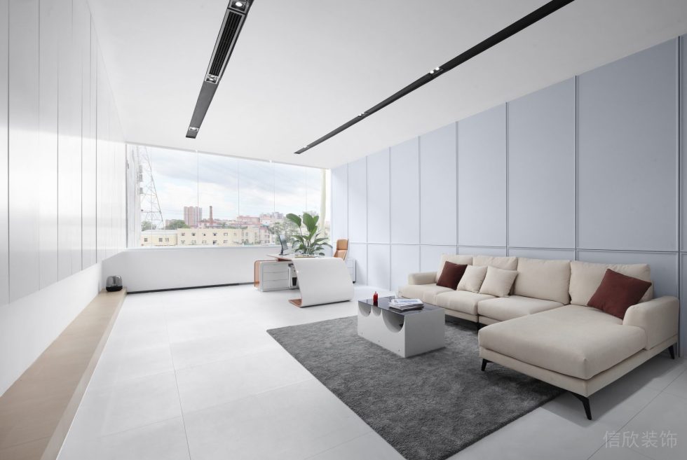 蒼松大廈白色調(diào)簡(jiǎn)約風(fēng)辦公室裝修設(shè)計(jì)案例 獨(dú)立辦公室