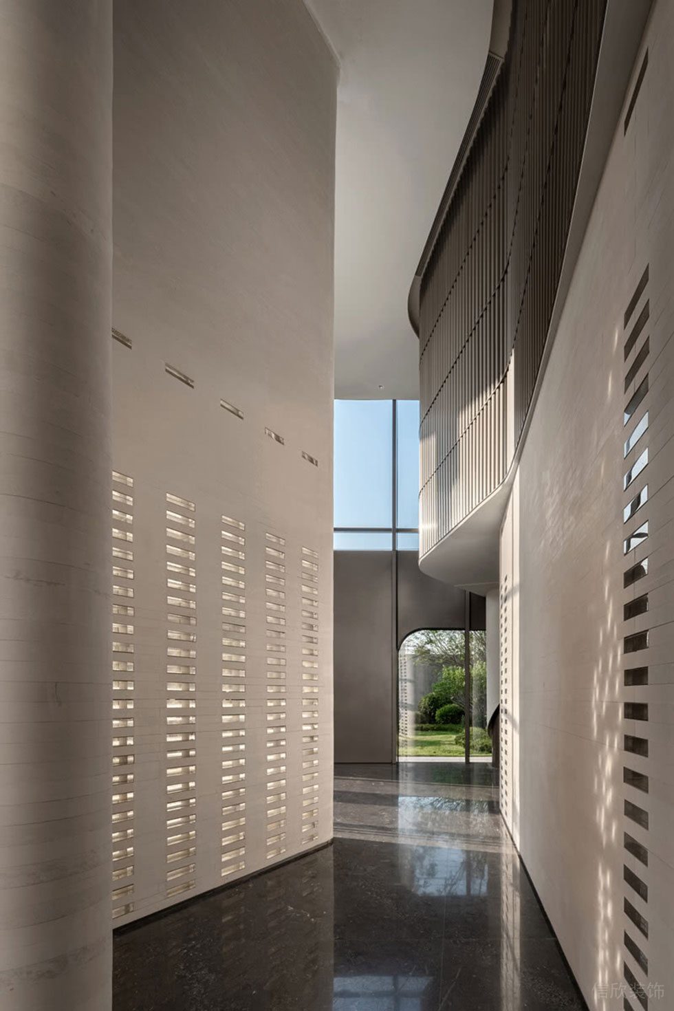 簡約清新低奢風(fēng)格辦公室裝修案例 過道