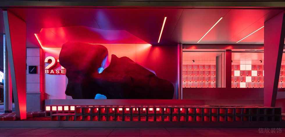 深圳龍崗賽博朋克酒吧黑色雕塑裝修設(shè)計(jì)