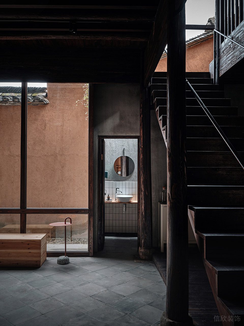 深圳龍華區(qū)禪意古典中式飲品店白色小磚現(xiàn)代衛(wèi)生間裝修設(shè)計