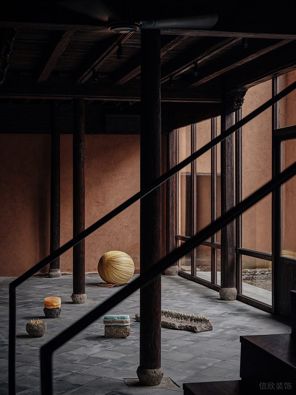 深圳龍華區(qū)禪意古典中式飲品店現(xiàn)代風(fēng)冥想?yún)^(qū)裝修設(shè)計