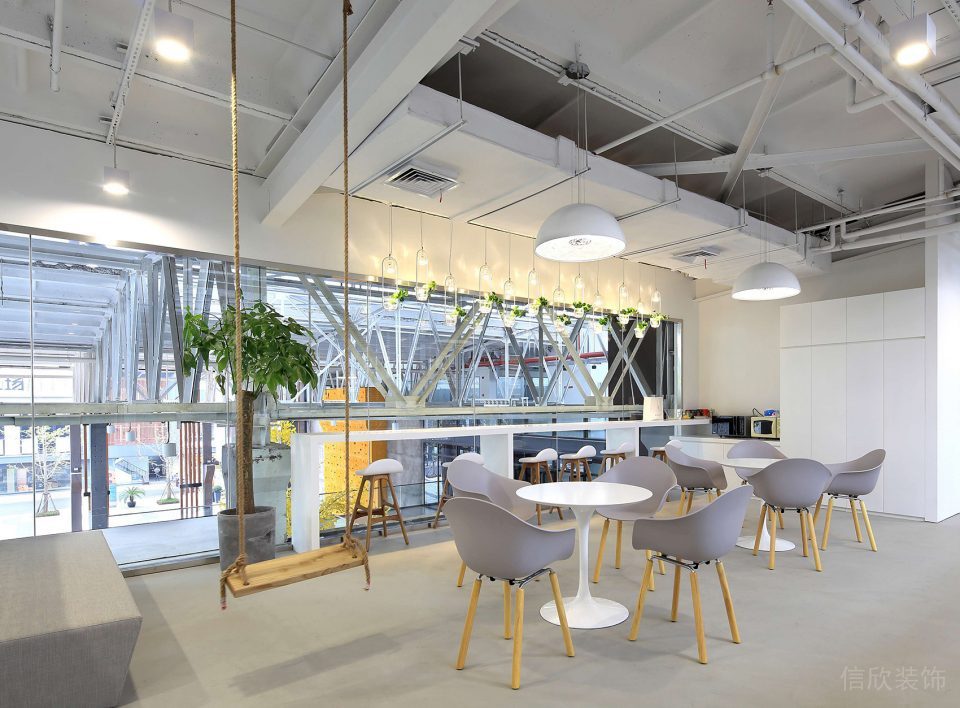 深圳南山佳嘉豪商務(wù)大廈1000平方米簡(jiǎn)約式工業(yè)混搭風(fēng)辦公室裝修案例茶水間