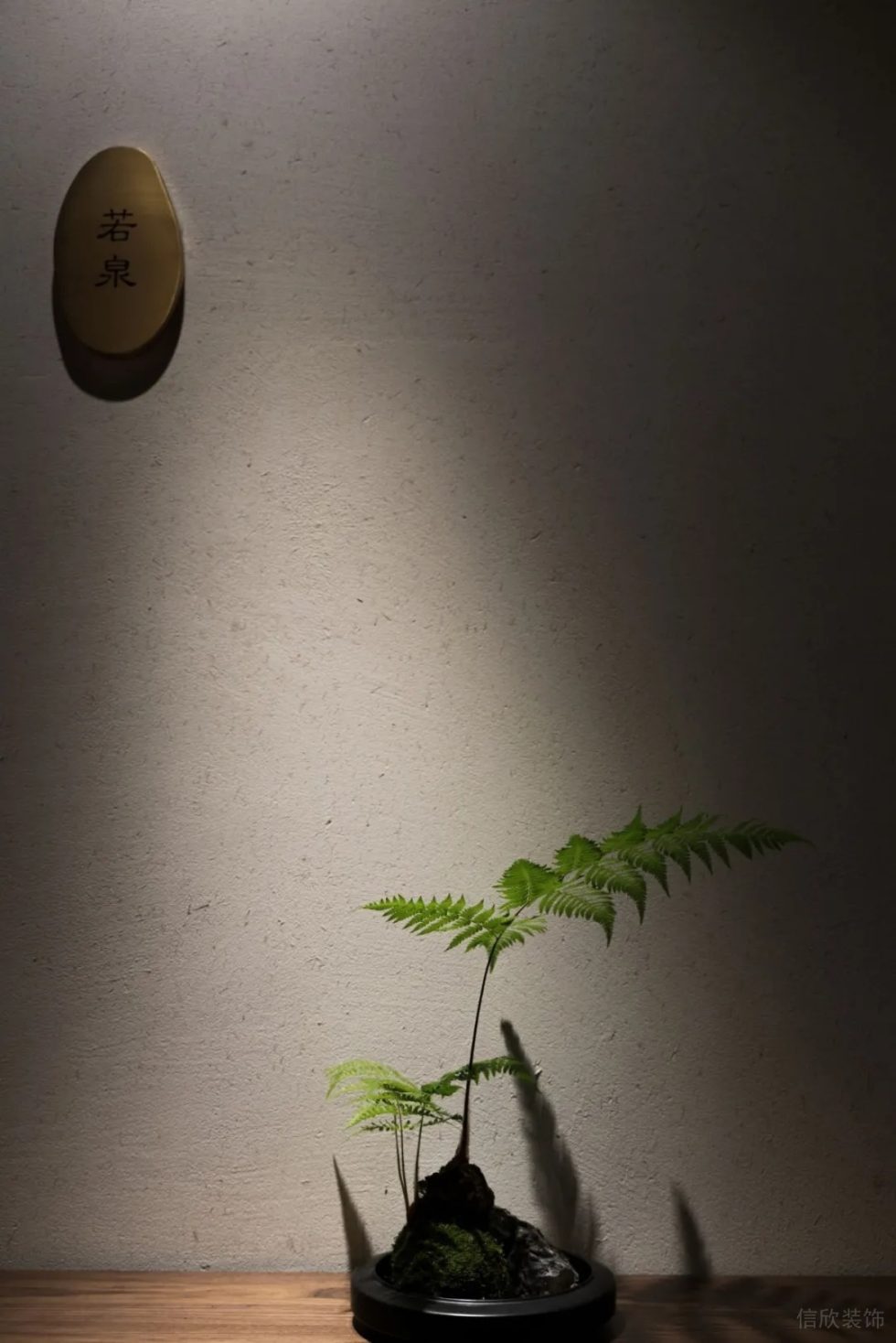 深圳南山區(qū)黑金新中式茶樓墻面造型裝飾設計