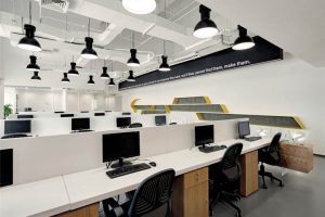 深圳南山賽西科技大廈800平方米后現(xiàn)代極簡(jiǎn)風(fēng)辦公室裝修案例辦公區(qū)