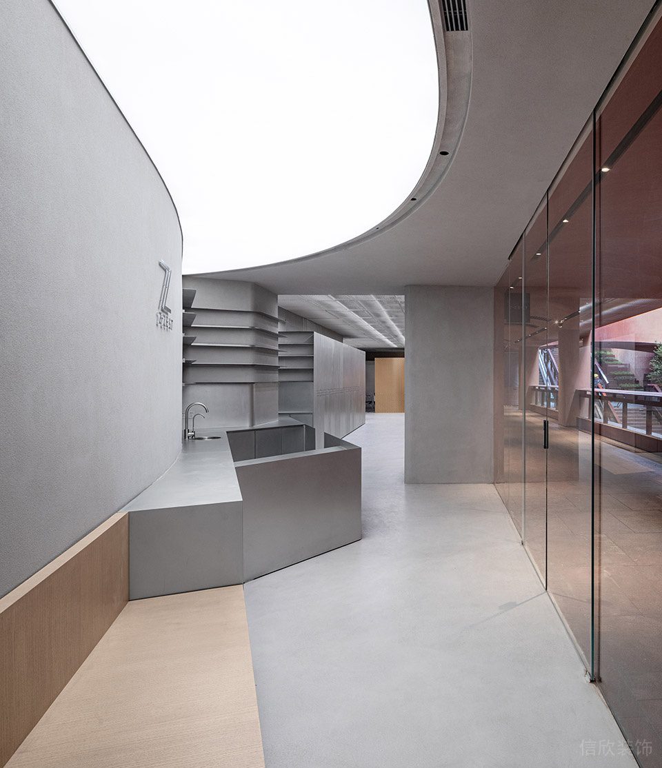 深圳市福田區筆架山z Zest美發沙龍裝修設計效果圖-地坪漆拼接過道 深圳市福田區筆架山z Zest美發沙龍裝修設計效果圖-地坪漆拼接過道