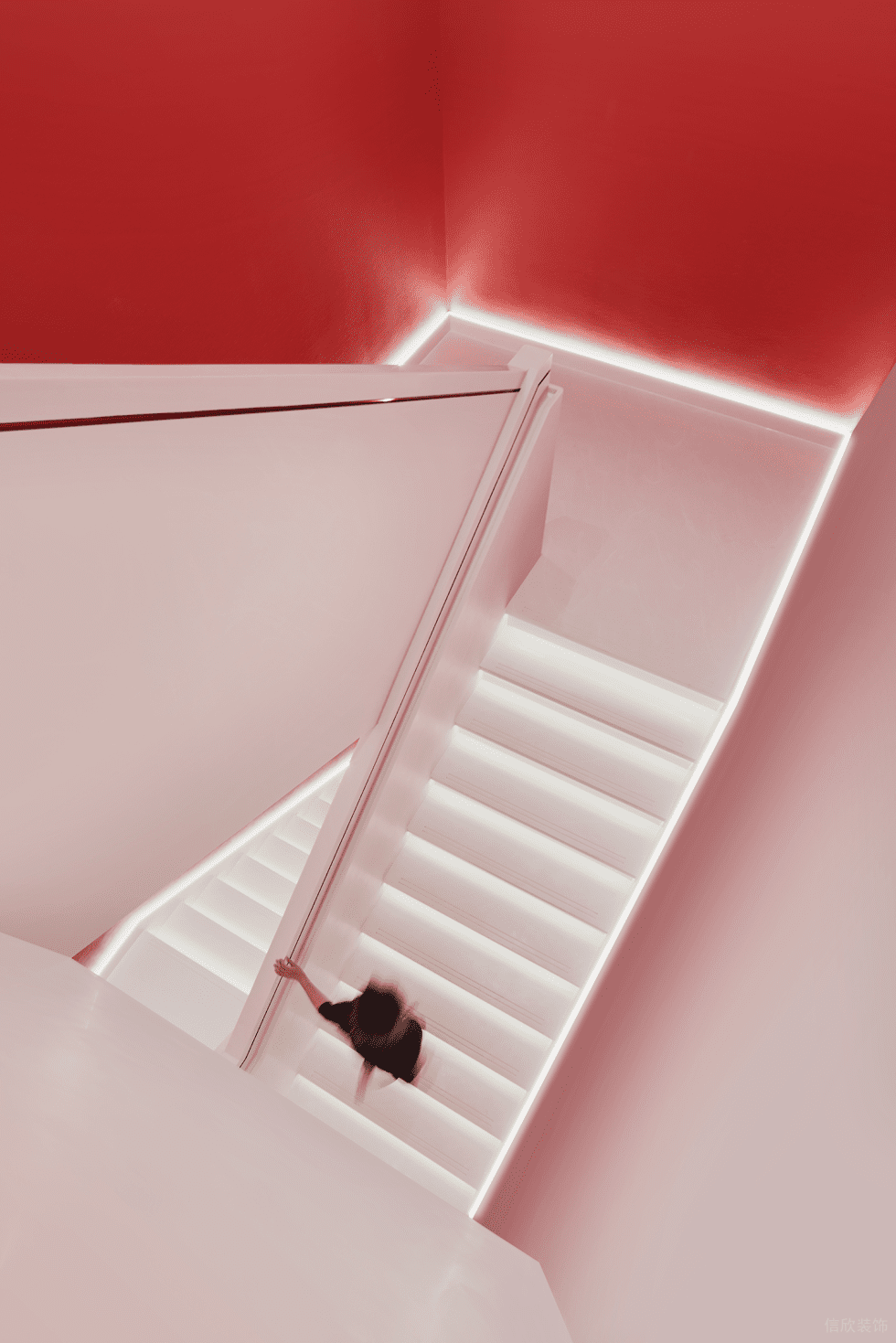 深圳市龍崗區(qū)布吉小仙燉鮮燉燕窩專賣店旗艦店裝修設(shè)計(jì)-白色燈光樓梯 深圳市龍崗區(qū)布吉小仙燉鮮燉燕窩專賣店旗艦店裝修設(shè)計(jì)-白色燈光樓梯