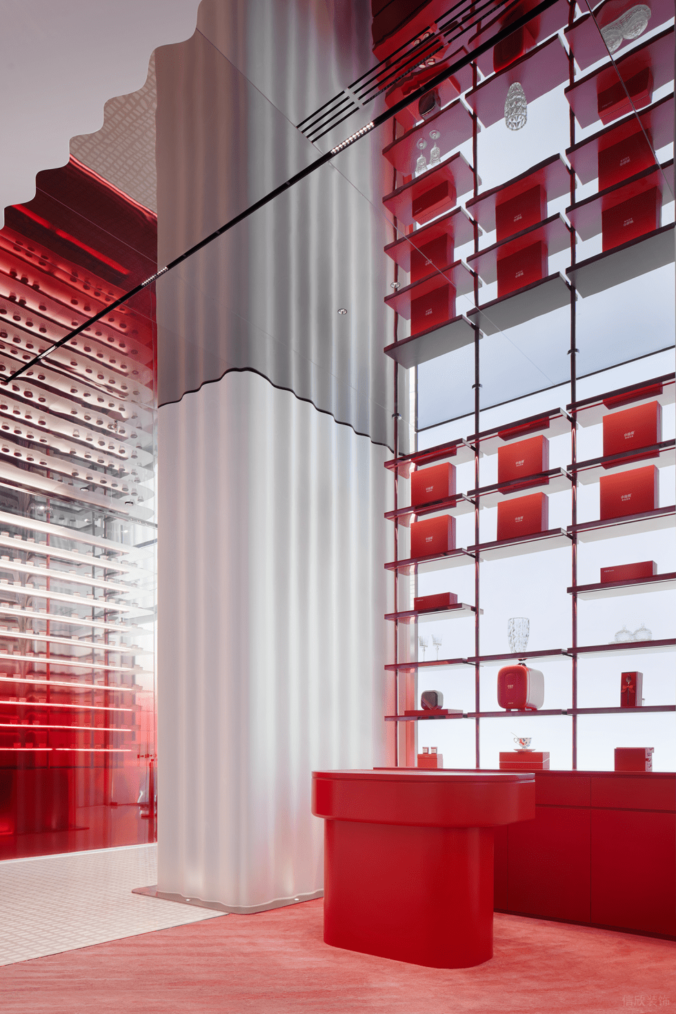 深圳市龍崗區(qū)布吉小仙燉鮮燉燕窩專賣店旗艦店裝修設(shè)計(jì)-紅色燕窩展臺(tái) 深圳市龍崗區(qū)布吉小仙燉鮮燉燕窩專賣店旗艦店裝修設(shè)計(jì)-紅色燕窩展臺(tái)