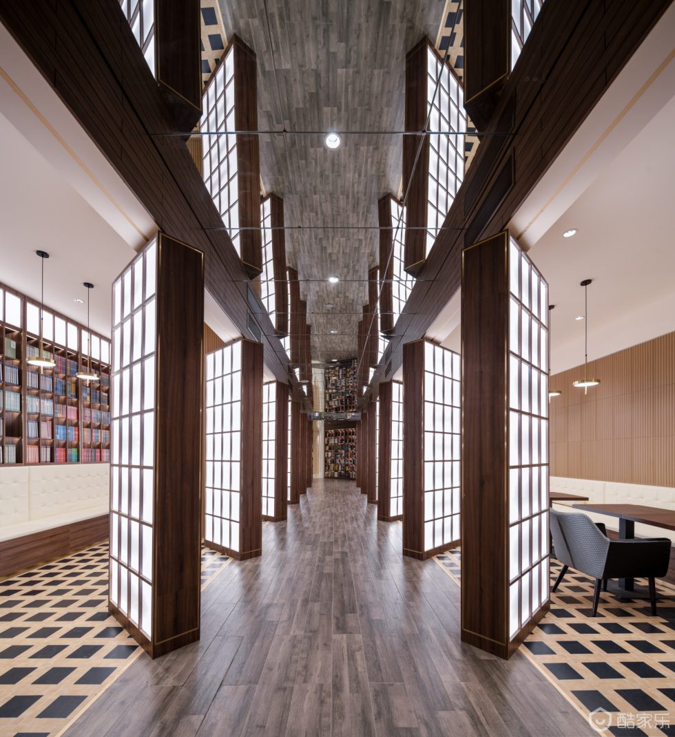 深圳市羅湖區(qū)寶安南新中式風書店裝修設(shè)計-仿古燈膜發(fā)光隔斷 深圳市羅湖區(qū)寶安南新中式風書店裝修設(shè)計-仿古燈膜發(fā)光隔斷