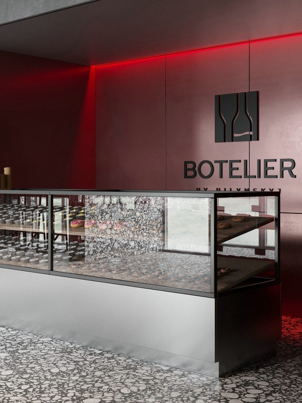 深圳市羅湖區泥崗83㎡小型紅酒專賣店裝修設計 銀灰色玻璃展柜島臺 深圳市羅湖區泥崗83㎡小型紅酒專賣店裝修設計 銀灰色玻璃展柜島臺