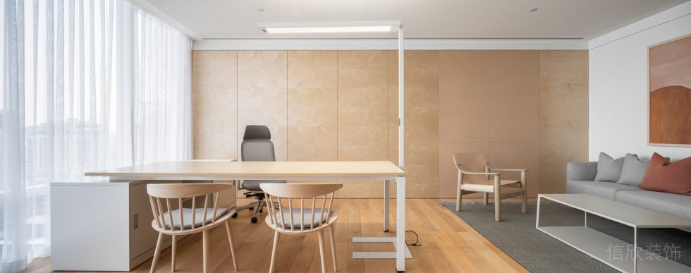 深圳市南山區(qū)北航大廈暖色調(diào)簡(jiǎn)約北歐風(fēng)辦公室裝修設(shè)計(jì)方案 辦公室
