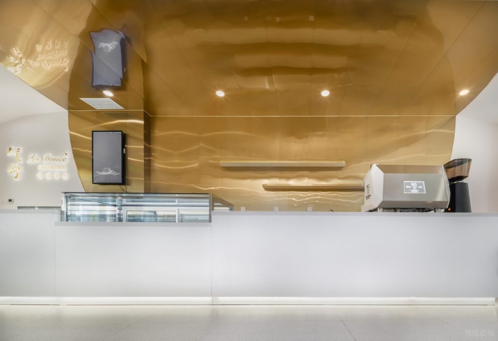 深圳市南山區科技園現代風烘培體驗店裝修設計效果圖-入口收銀區 深圳市南山區科技園現代風烘培體驗店裝修設計效果圖-入口收銀區