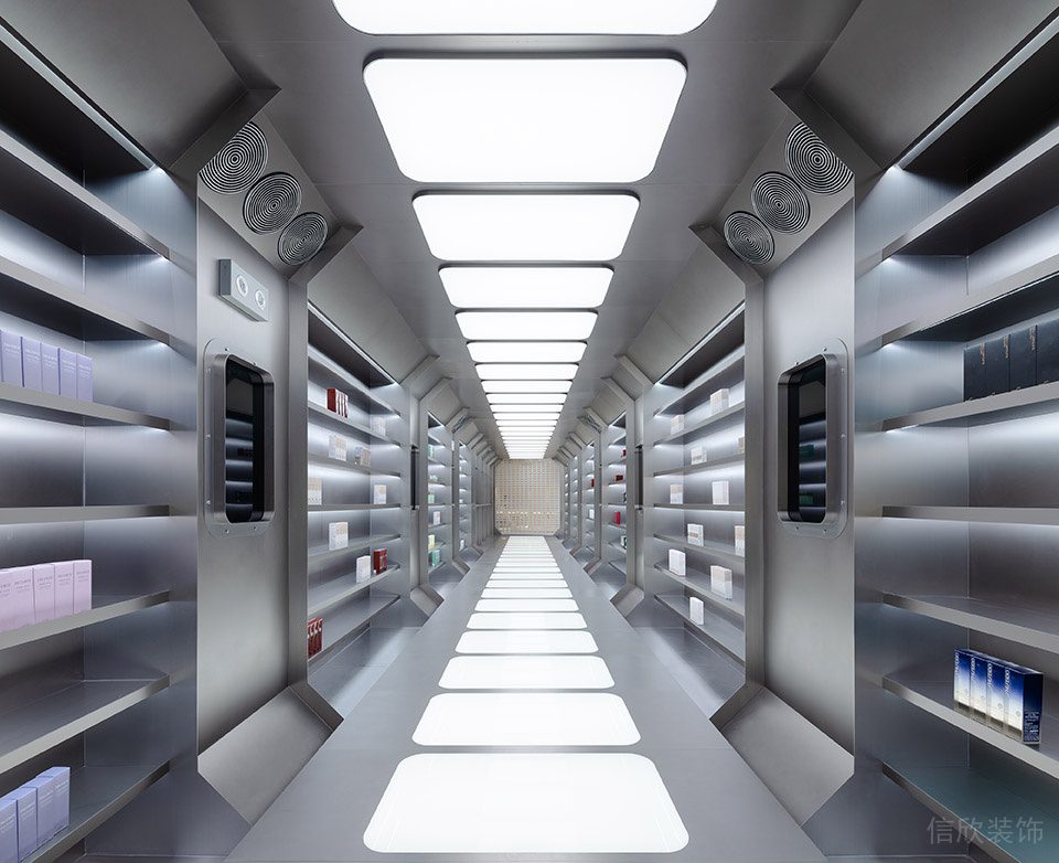 深圳市南山區(qū)南頭工業(yè)風(fēng)化妝品店裝修設(shè)計實景圖-過道墻壁展區(qū) 深圳市南山區(qū)南頭工業(yè)風(fēng)化妝品店裝修設(shè)計實景圖-過道墻壁展區(qū)