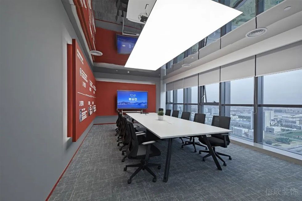 現(xiàn)代極簡主義灰色主調(diào)辦公室裝修設計案例 會議室