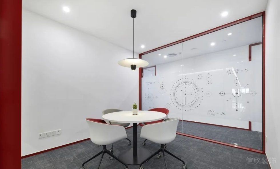 現(xiàn)代極簡主義灰色主調(diào)辦公室裝修設計案例 小會議室