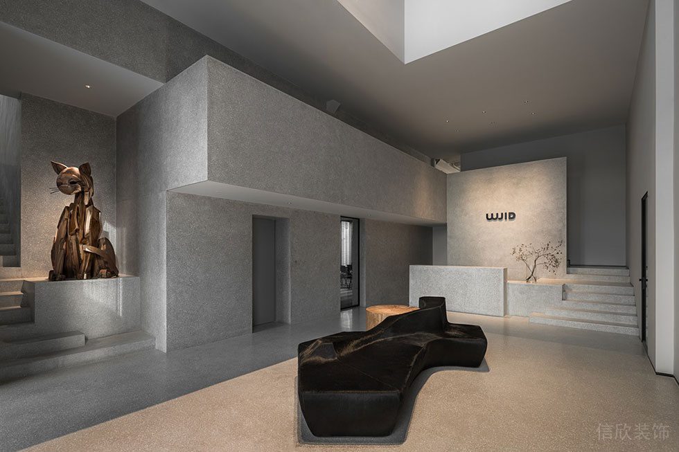 現(xiàn)代簡約時尚風格辦公室裝修設計方案 服務臺