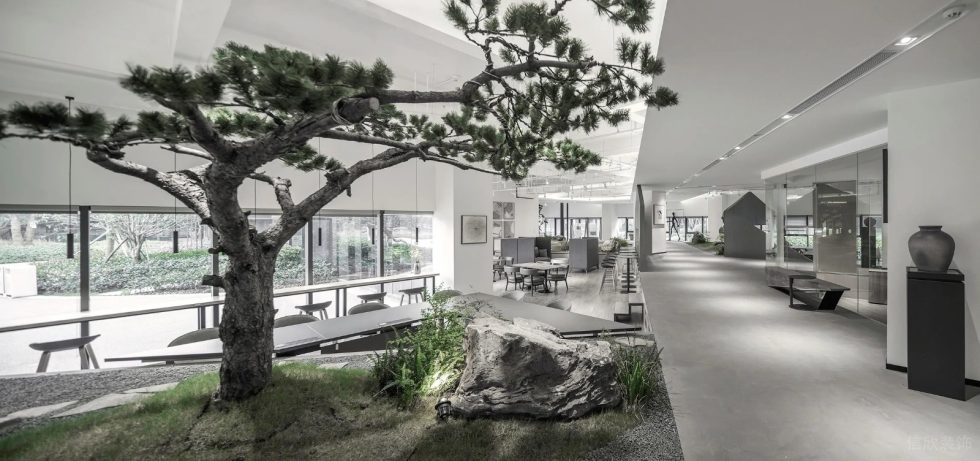 現(xiàn)代園林景觀辦公室裝修設(shè)計 區(qū)域概覽圖