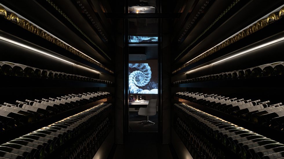 暗系工業風餐廳暗黑藏酒室設計圖