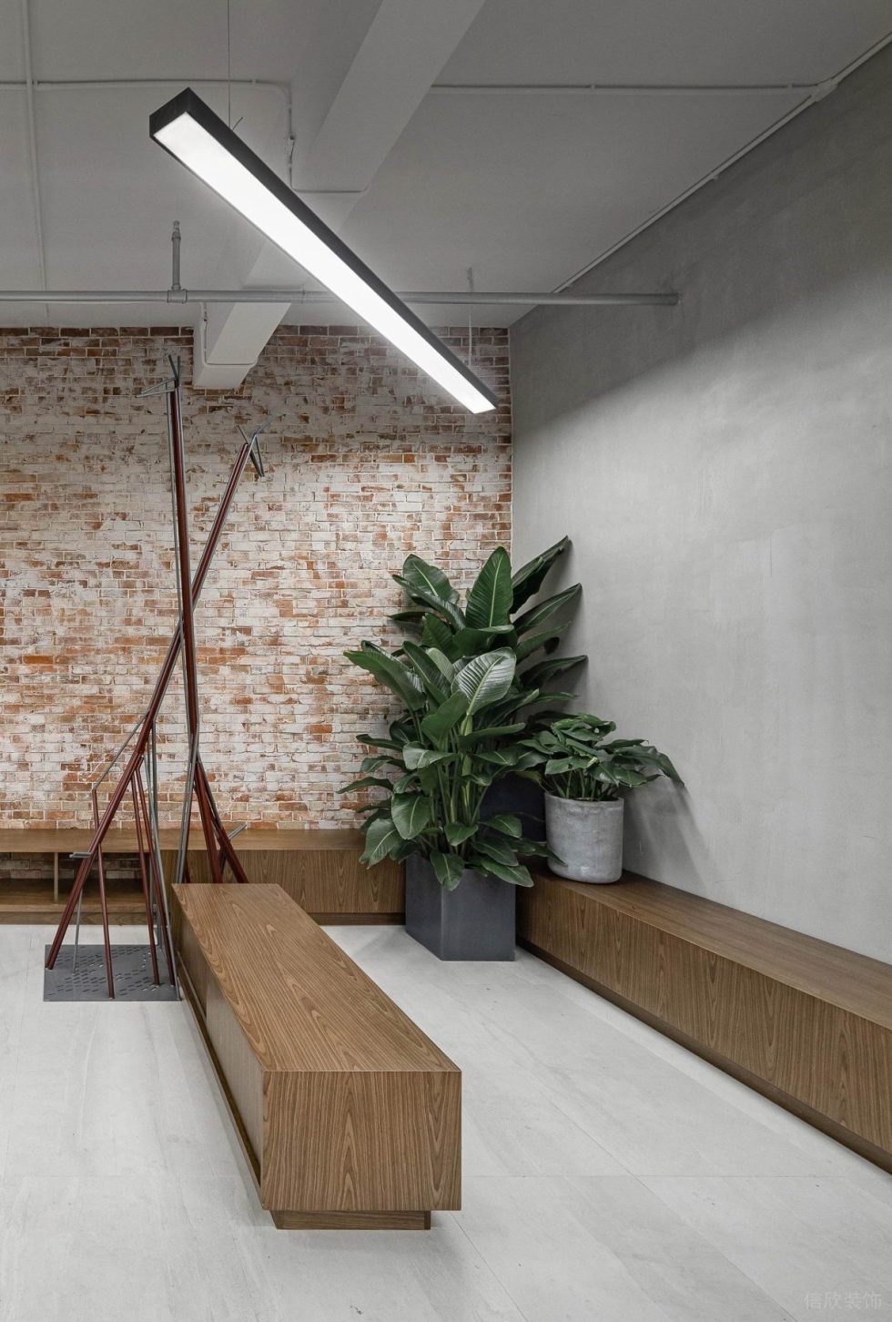 美式工業風辦公室裝修設計素色系休閑區 美式工業風辦公室裝修設計素色系休閑區