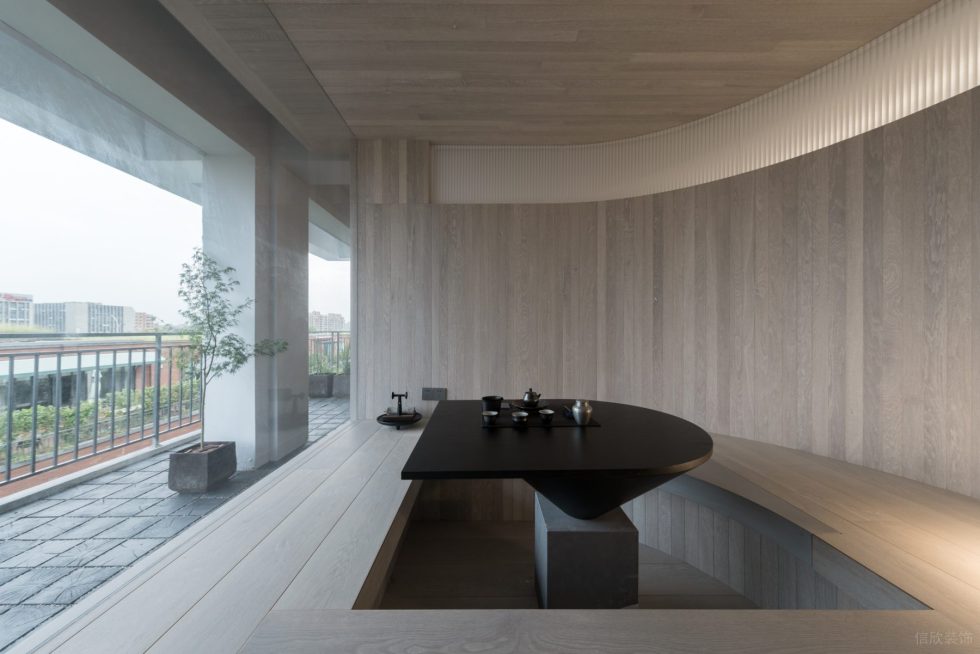 木質簡約風辦公室裝修設計原木色茶室 木質簡約風辦公室裝修設計原木色茶室