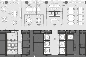500平方米時(shí)尚金屬風(fēng)辦公室裝修設(shè)計(jì) 平面布置圖