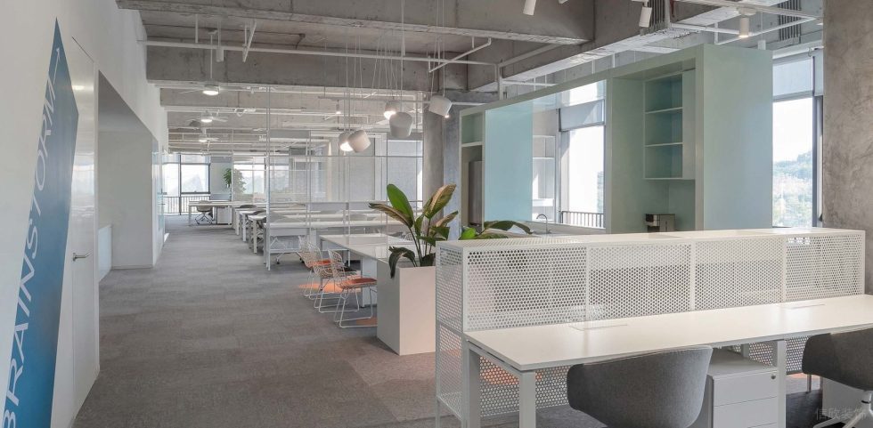 時(shí)尚極簡風(fēng)辦公室裝修設(shè)計(jì)淡色系辦公大廳 時(shí)尚極簡風(fēng)辦公室裝修設(shè)計(jì)淡色系辦公大廳