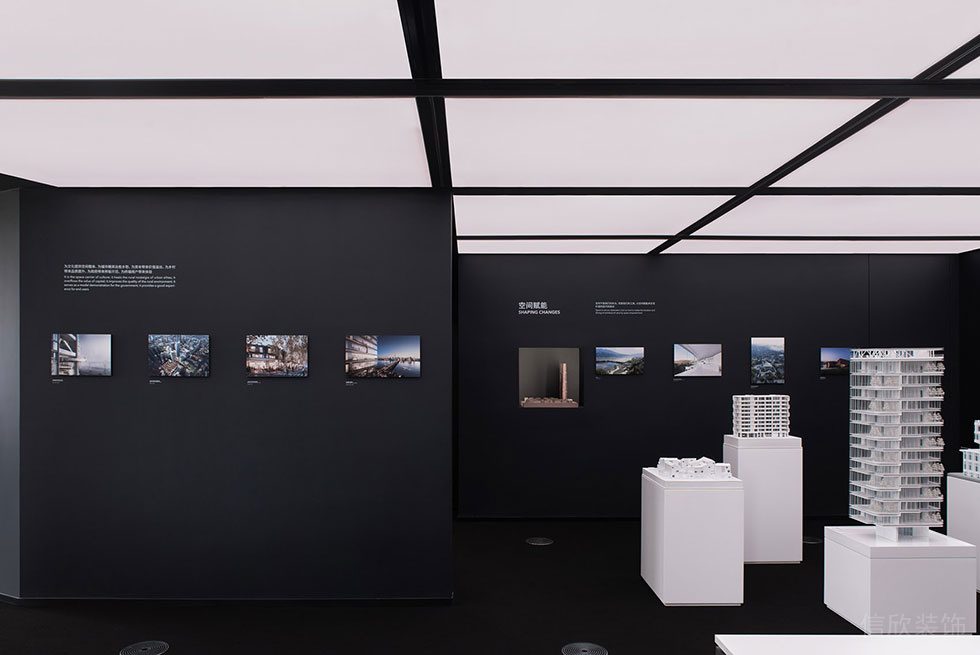 深圳福田區蓮花安聯大廈黑白簡約風格辦公室裝修案例 會議區