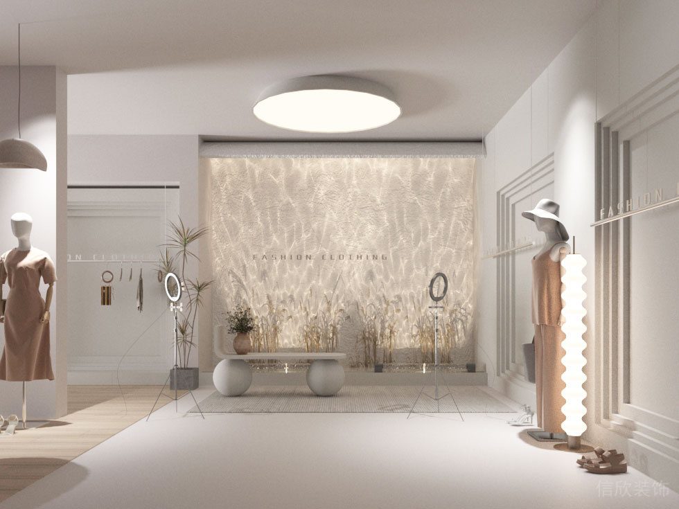 奶油風(fēng)米黃暖色女裝帶貨直播間裝修設(shè)計 奶油風(fēng)米黃暖色女裝帶貨直播間裝修設(shè)計