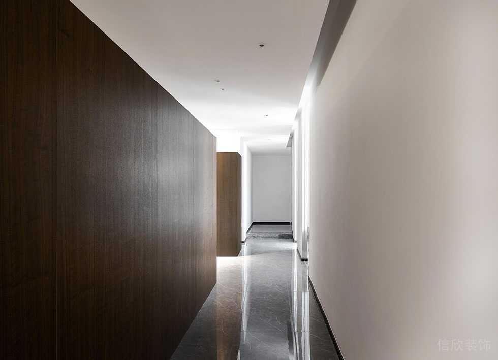 深圳南山科技園中航工業(yè)南航大廈新中式原木風(fēng)辦公室裝修 進(jìn)門玄關(guān)