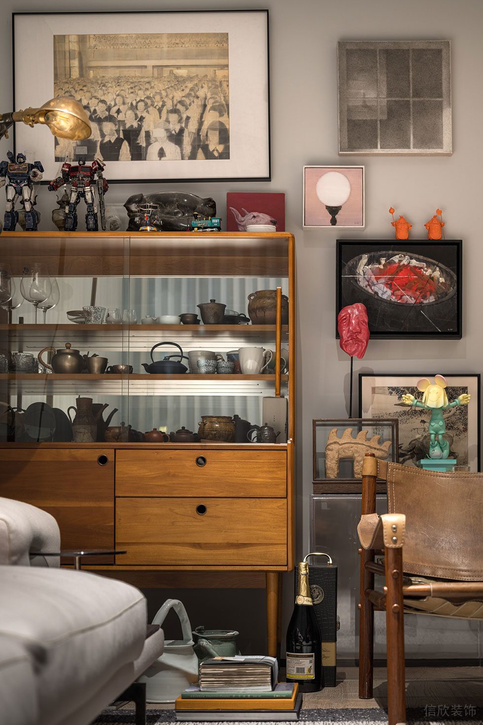 深圳南山區華僑城智慧廣場現代簡約時尚風格辦公室裝修設計方案 休息室局部細節